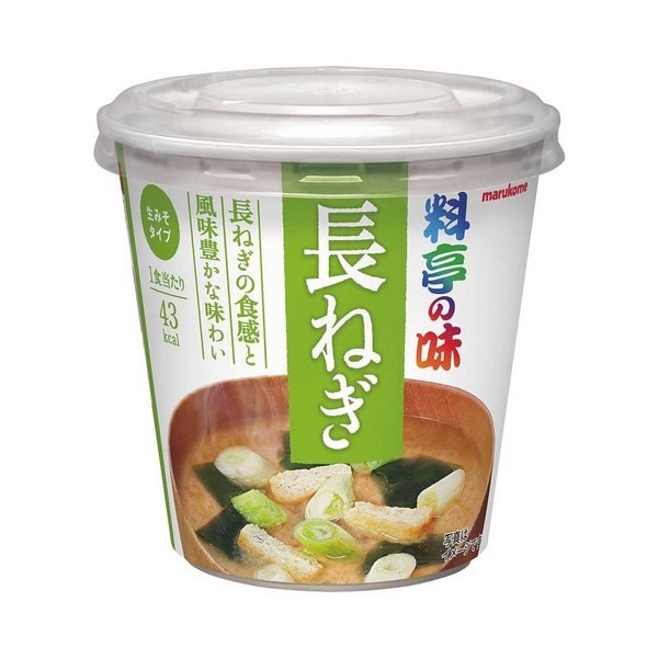 마루코메 미소시루 컵 즉석 된장국 대파, 23g, 1개
