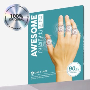 어썸패치 손가락전용패치 근육 관절 파스 손가락 붙이는 동전 원적외선