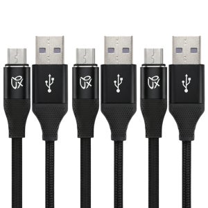 언박싱 브랙스 패브릭 마이크로5핀 케이블 2m, 3개