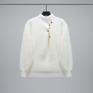2025F/w 스탠다드핏 디자이너패턴 - 스냅포인트 라운드니트