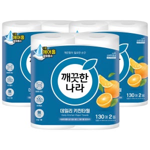깨끗한나라 데일리 키친타올 260매, 3팩