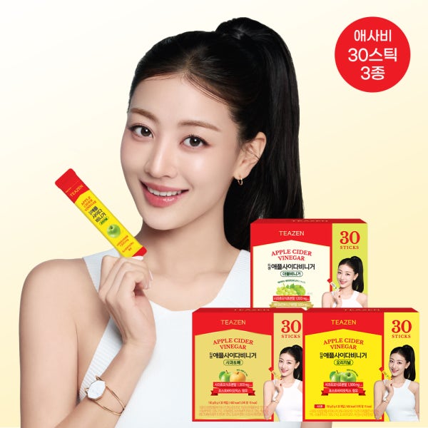 티젠 애플사이다비니거 더블비니거+배사비+오리지날 90스틱 (애사비) 와인비니거