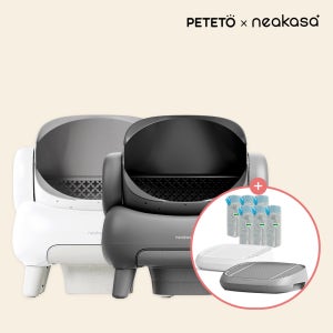 페테토x니카사 오픈형 고양이 자동 화장실 M1 Plus