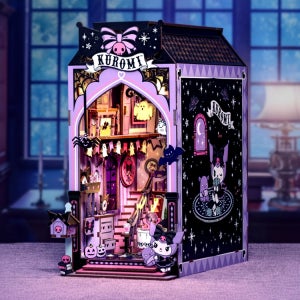 핸즈크라프트 헬로키티 산리오 DIY 미니어처 하우스 북눅 북엔드 쿠로미 스푸키 하우스