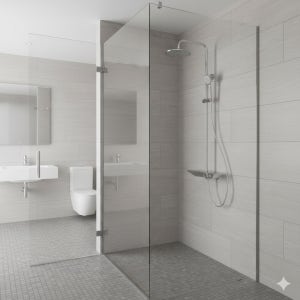 피아노 선반형 해바라기 샤워기 유광 크롬 P3000 화이트하운드