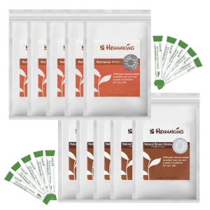 헤나킹 천연헤나염색약 모발 새치 흰머리 셀프 관리 10개입 100g, 레드5브라운5, 1개