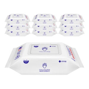 자우버 살균99.9 손소독티슈 50매, 10개