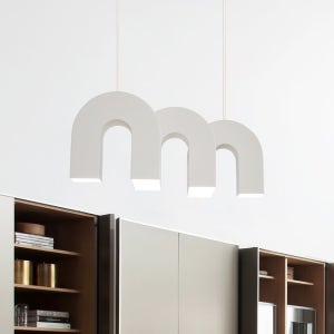 LED 펜던트 조명 입체 식탁조명 미오 3등 식탁등 20W 화이트 주방 색변환