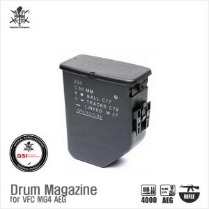 VFC Umarex 우마렉스 H&K MG4 AEG 전동건 드럼 탄창 (4000발)
