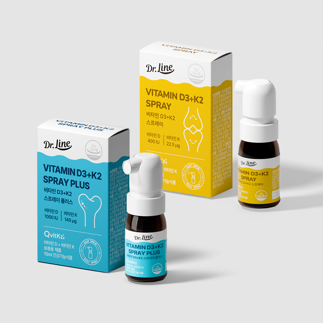 [패밀리건강 SET] 닥터라인 비타민D3+K2 플러스+비타민D3+K2 400IU