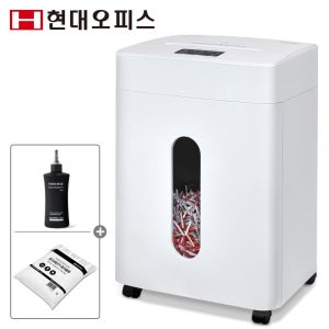 현대오피스 저소음 문서세단기 15매 25L PK-1005CD 자동절전 파쇄기
