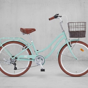 스마트 클라라 24인치 여성용 자전거 시티 바구니