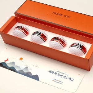 2026 단체 골프모임 골프공선물 신년 연하장 볼빅 적마골프공 360 퍼팅라인