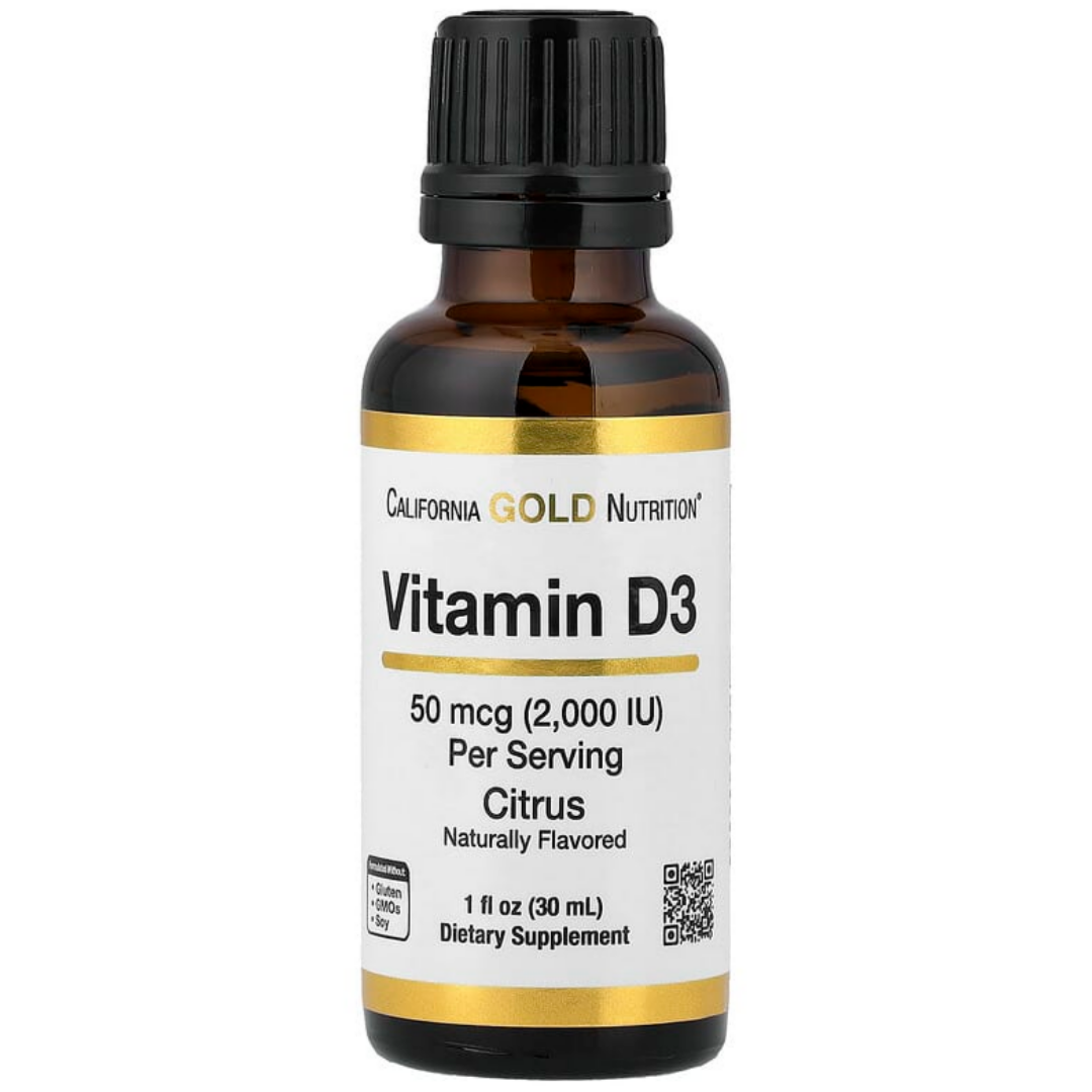 캘리포니아골드뉴트리션 액상 <b>비타민D3</b> <b>2000IU</b> 시트러스맛 30ml