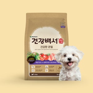건강백서 강아지 기능성 사료 관절 건강 2kg 조인트