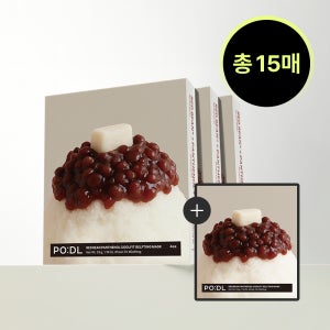 [오픈 이벤트][4+1] 포들 판테놀 쿨링 진정 리프팅 마스크팩 33g 5매, 3개