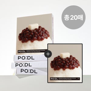 [오픈 이벤트][4+1] 포들 판테놀 쿨링 진정 리프팅 마스크팩 33g 5매, 4개