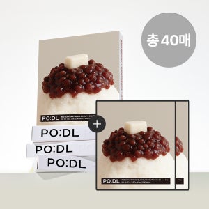 [오픈 이벤트][4+1] 포들 판테놀 쿨링 진정 리프팅 마스크팩 33g 5매, 8개