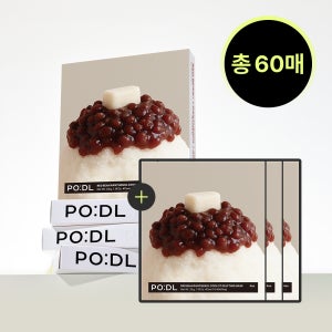 [오픈 이벤트][4+1] 포들 판테놀 쿨링 진정 리프팅 마스크팩 33g 5매, 12개