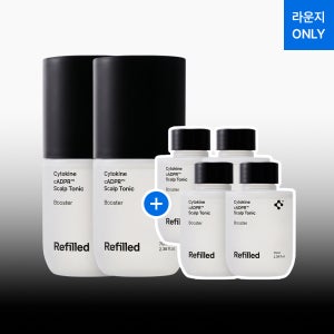 [라운지 전용]리필드 사이토카인 탈모증상완화 헤어토닉 부스터 프로 70ml 2개 + 리필 4개