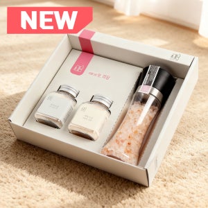 핑크소금 (그라인더)+후추+마늘 감사답례품 결혼 돌잔치 조문 조의 칠순 단체선물