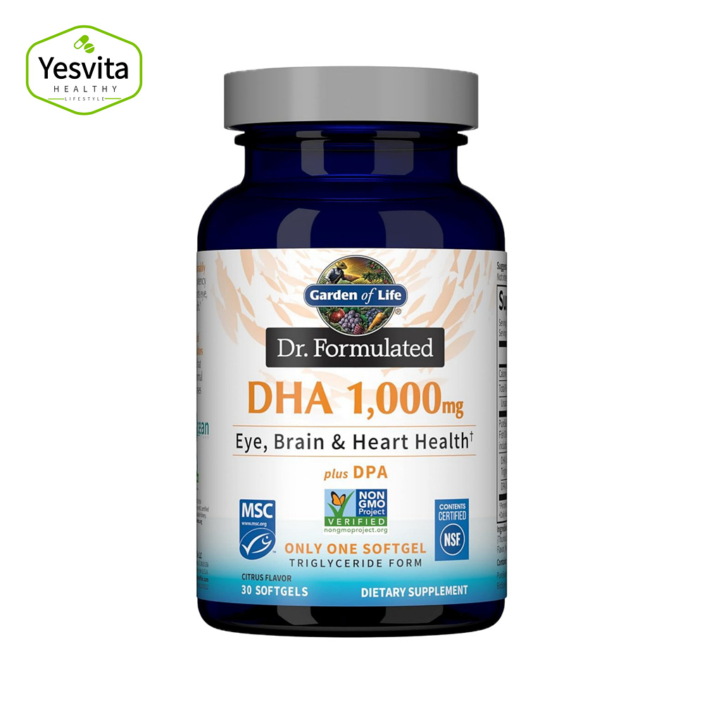 <b>가든오브라이프 DHA</b> 1000mg 오메가3 소프트젤 30