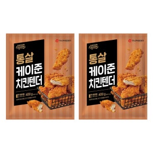 마니커에프앤지 통살 케이준 치킨 텐더 400g, 2개