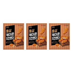 마니커에프앤지 통살 케이준 치킨 텐더 400g, 3개