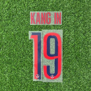 [오피셜] 25-26 PSG 어웨이 챔피언스리그용 KANG IN 이강인 19 마킹 네임세트