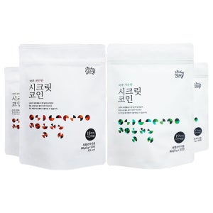 시크릿 코인 육수 한알 편안한 2팩 + 개운한 2팩 자연 백년 고체 명장 천연 조미료