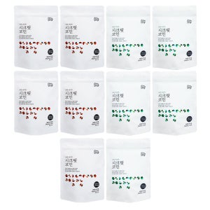 시크릿 코인 육수 한알 편안한 5팩 + 개운한 5팩 자연 고체 명장 천연 조미료