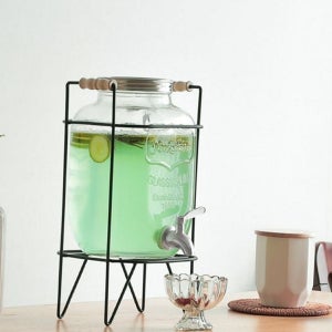 대용량 유리 음료 디스펜서 파티 레스토랑 디스펜서 피크닉 물통