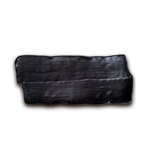 DOLSAN 돌산멜라민 블랙 퓨전토기 고목 직사각접시 DS-2099