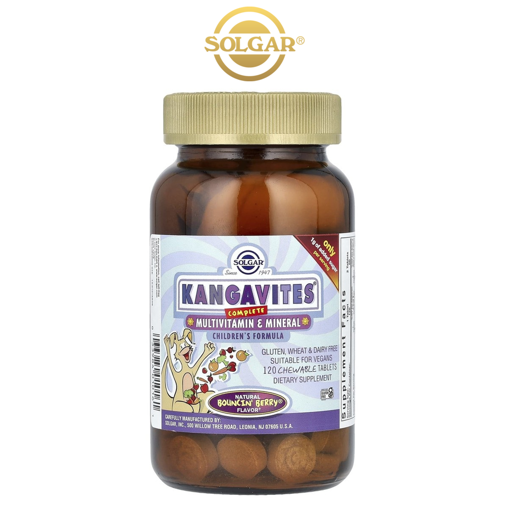 캥거바이츠 종합비타민 <b>미네랄 포뮬러</b> 바운신베리 120정 솔가