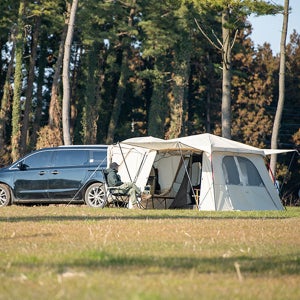 제드 오토듀얼 하우스 차박 대형 원터치 텐트 투싼~카니발 도킹