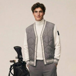 겨울 남성 골프경량패딩 방풍니트 패딩점퍼 가디건 자켓 남자겨울골프웨어 DIACDG