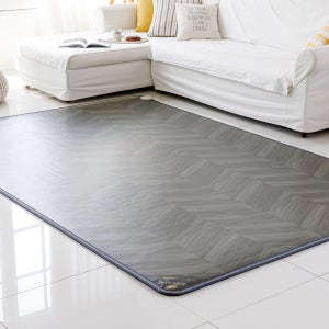 한일의료기 천년의아침 무자국 헤링본 차콜 전기장판 모노륨매트 300x183 초특대형