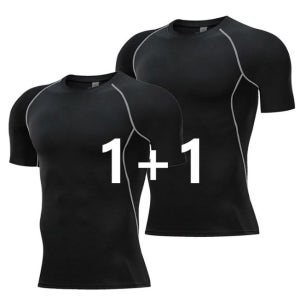 이프노스 1+1 남자 머슬핏 반팔 티셔츠 짐웨어 헬스복 운동복 러닝 상의