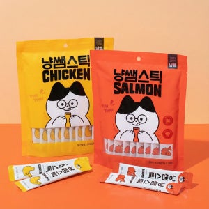 냥쌤스틱 고양이 짜먹는 대용량 츄르 30개입 파우치 길고양이 간식