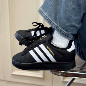 아디다스 퍼피렛 포럼 84 슈퍼스타 홈 블랙
