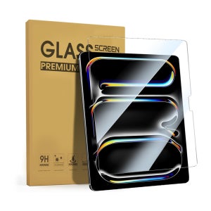 아이패드 프로 M5 13 필름 강화유리 풀커버 9H 고선명 액정보호 프로 8세대 13 M5, 1매입