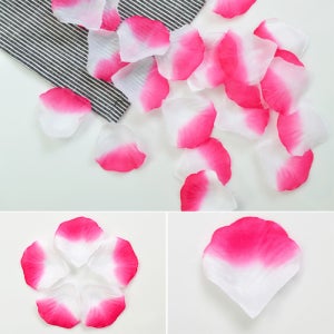 축하합니다 플라워샤워 컨페티 화이트핑크 조화꽃잎 꽃가루 웨딩 프로포즈 이벤트