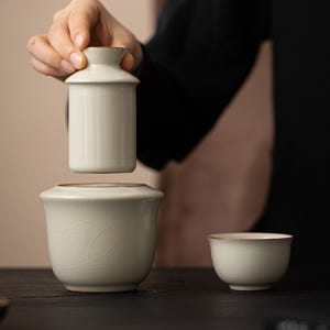 더큰솔 여요 도쿠리 세트 황주 백주 온주기 사케잔 혼술 주병 고량주잔 선물세트