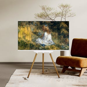 이젤큐빅스 화이트에디션 81cm(32인치) HD 스마트TV 이젤형 tv 거치대 스탠드티비