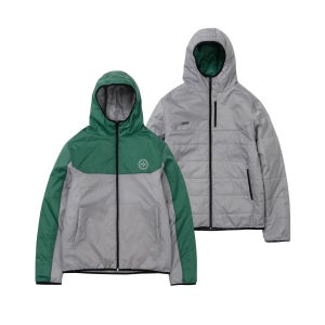 [FCMM SPORT] 에프씨엠엠 스포츠 컬러블럭 리버시블 패딩 점퍼 그레이