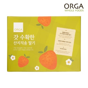 ORGA 올가 산지직송 친환경 고령산 갓 수확한 딸기 700g (350gX2ea)
