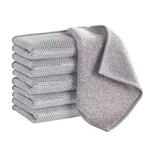 와요와요팩 촘촘한 그물 무흡집 양면 은사수세미 다목적 주방수세미 20개입