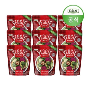 디제이앤에이 영양 건강 간식 야채칩 베지 크리스프 핫앤스파이시 90g X 9개