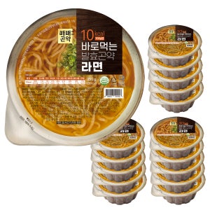 곤약라면 저칼로리 간편식 바로먹는 발효곤약 라면 52kcal 350g, 16개