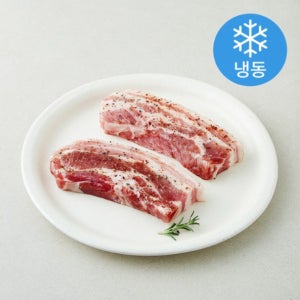 고급진 보리먹은 돼지로 만든 시즈닝 삼겹살 구이 (냉동)